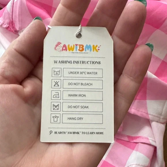 XXL Barbie dress Pink and White Checkered Dress so cute!!! - Picture 6 of 10